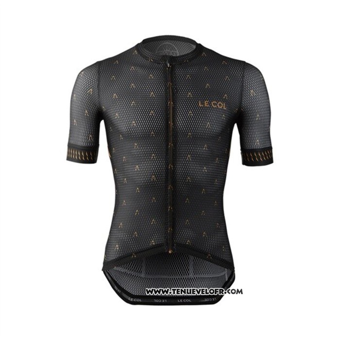 2021 Maillot Cyclisme Le Col Noir Manches Courtes et Cuissard